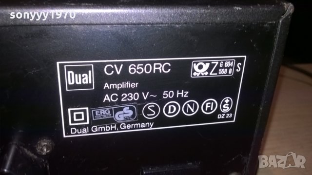 dual cv 650rc amplifier-germany-внос швеицария, снимка 11 - Ресийвъри, усилватели, смесителни пултове - 24805942