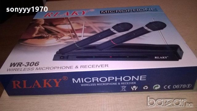 нови безжични микрофони с приемник, снимка 7 - Микрофони - 19300560