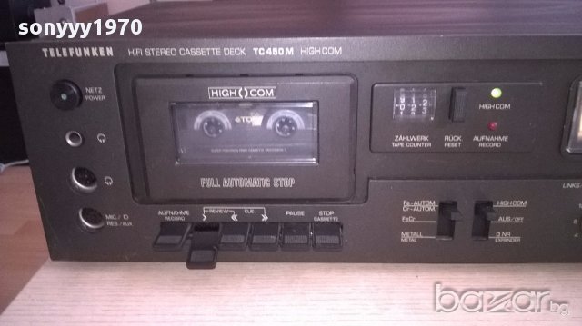 Ретро колекция telefunken tc450m high com-deck-germany-внос швеицария, снимка 11 - Ресийвъри, усилватели, смесителни пултове - 17948425