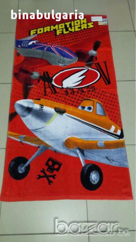 Детски хавлиени кърпи за плаж или за баня модел " Самолети " "Planes ", снимка 2 - За банята - 14614188