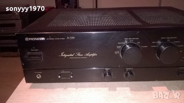 pioneer a-339 stereo amplifier-made in japan-410w-внос швеицария, снимка 6 - Ресийвъри, усилватели, смесителни пултове - 21888400