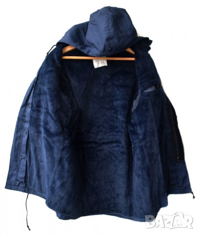 KLU Seyntex мъжко ватирано яке палто с подвижна подплата и качулка тъмно синьо, снимка 1 - Якета - 23560497
