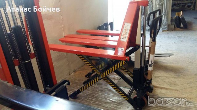 нова палетна ножична количка , снимка 2 - Оборудване за магазин - 18997174