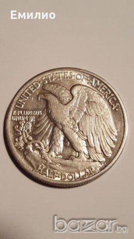 WW2 USA HALF [50c] DOLLAR 1941 Philadelphia Mint in EF condition, снимка 2 - Нумизматика и бонистика - 20878091