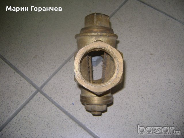 Спирателен кран ф1.1/2" цола-бронз тип-''бозаджииски'', снимка 1 - ВИК - 19668889