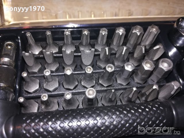 отвертка/гидоре 42 части в кутия с прозрачен капак, снимка 9 - Отвертки - 20803792