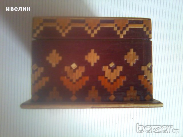 дървена кутия с декорация, снимка 4 - Други - 10073420