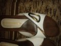 Дамски чехли естествена кожа с ток, снимка 2