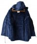 KLU Seyntex мъжко ватирано яке палто с подвижна подплата и качулка тъмно синьо, снимка 1