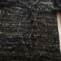 Нов черно- златист пуловер, снимка 2 - Блузи с дълъг ръкав и пуловери - 19979451