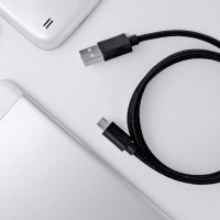 Текстилен кабел за данни micro USB, 1.5м, снимка 8 - USB кабели - 23649122