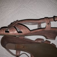 Ecco № 41 дамски кожени сандали , снимка 3 - Сандали - 25526740