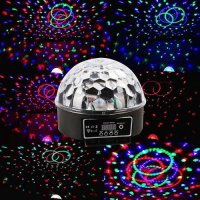 LED лампа - кълбо с вградени тонколонки - LED Magic Ball Light, снимка 2 - Тонколони - 23319201