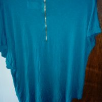 Дамска зелена блуза Zara, размер М, снимка 3 - Тениски - 24502969