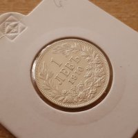1 лев 1910 година България отлична сребърна монета, снимка 2 - Нумизматика и бонистика - 25035325