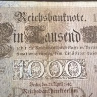Райх банкнота - Германия - 1000 марки | 1910г., снимка 2 - Нумизматика и бонистика - 17020197