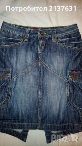 Дамска Дънкова пола размер M, снимка 1