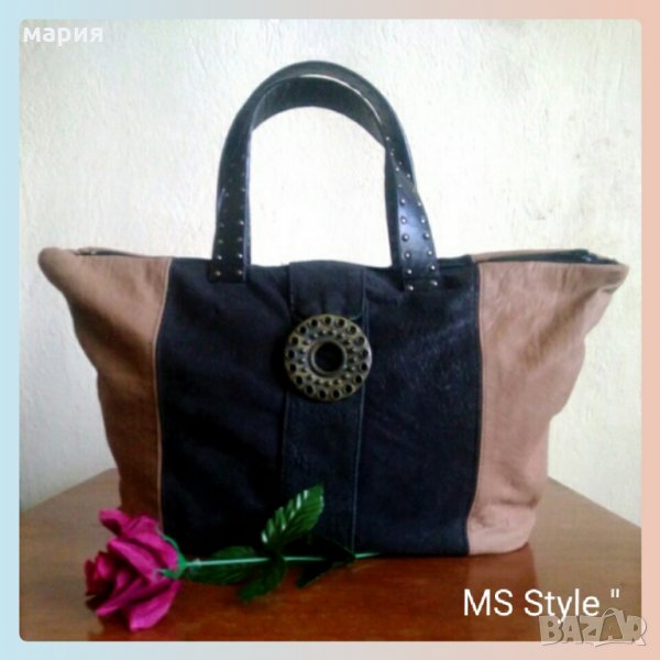 Дамска чанта-ест.кожа, снимка 1