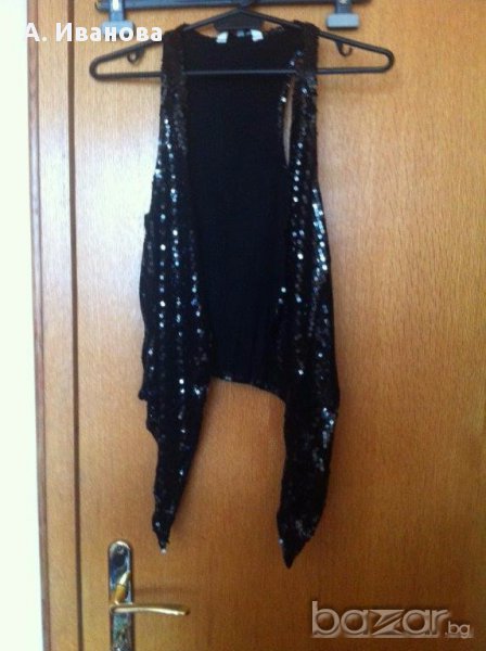 Дамски елек с пайети, снимка 1