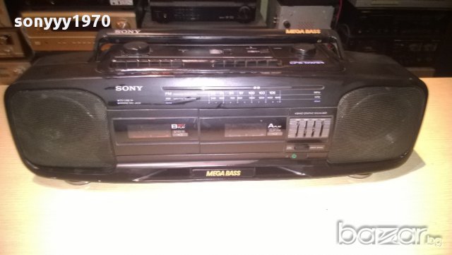 sony cfs-dw34-radio cassette corder-65см-7кг-внос швеицария