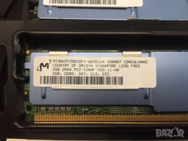 маркови памети Micron 2х2gb DDR2, снимка 2 - RAM памет - 23625421