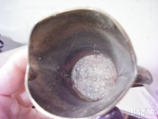 Стара бронзова чаша - свещник, снимка 6 - Антикварни и старинни предмети - 25057622