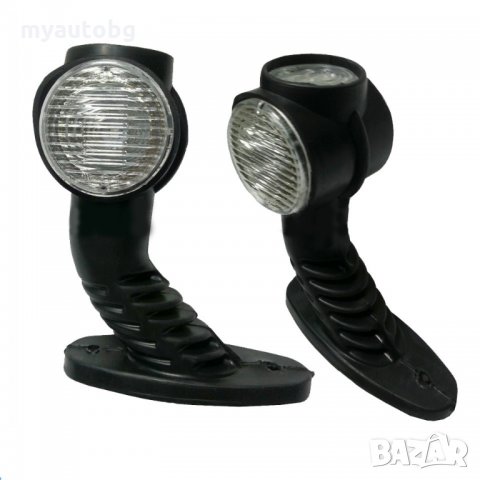 Габарити за камион рогчета LED 24V 3 светлини 2 броя кръгли, снимка 2 - Аксесоари и консумативи - 24618921