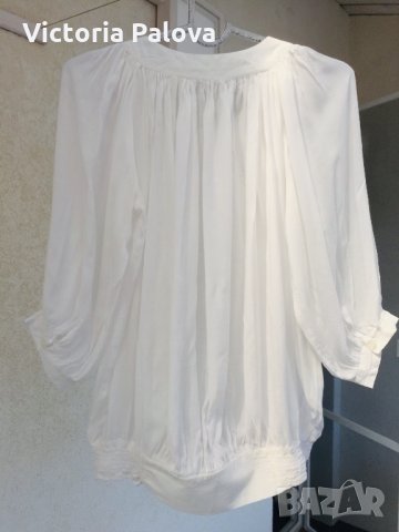 Супер красива тънка белоснежна блуза, снимка 7 - Туники - 25875073