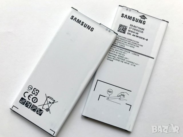 Батерия за Samsung Galaxy A7 A710 EB-BA710ABE, снимка 2 - Оригинални батерии - 26027706