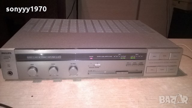 philips stereo amplifier-made in belgium-внос швеицария, снимка 3 - Ресийвъри, усилватели, смесителни пултове - 22661731