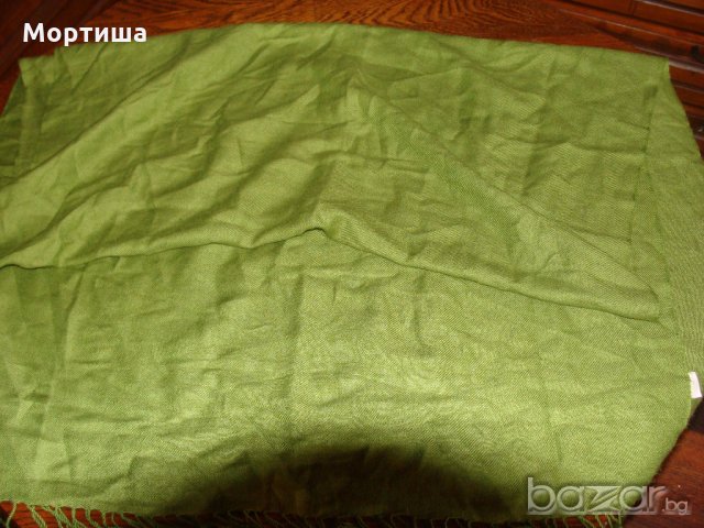 Кашмир и коприна великолепен дамски шал 3 , снимка 2 - Шалове - 20200658