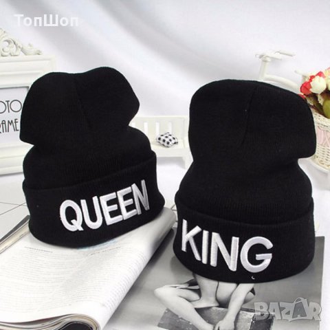 Зимни шапки King & Queen - 3 Модела, снимка 3 - Шапки - 22383919