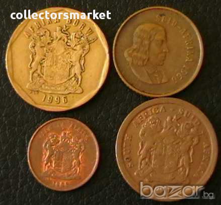 лот от 4 монети, Южна Африка, снимка 2 - Нумизматика и бонистика - 10030493