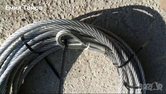 Метално въже за лебедка и други 13мм/24М, снимка 3 - Аксесоари и консумативи - 23312579
