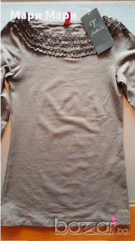 Дамска блуза с интересно деколте, снимка 5 - Блузи с дълъг ръкав и пуловери - 16285962