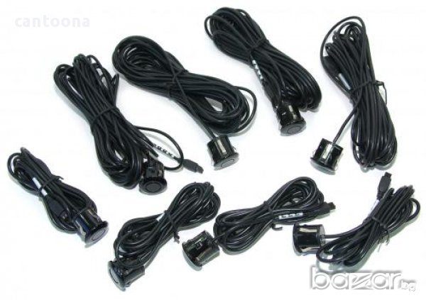 Парктроник система с LED дисплей с 8 датчика- сив, снимка 2 - Аксесоари и консумативи - 9459688