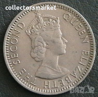 10 цента 1961, Малая и Британско Борнео, снимка 2 - Нумизматика и бонистика - 24881165