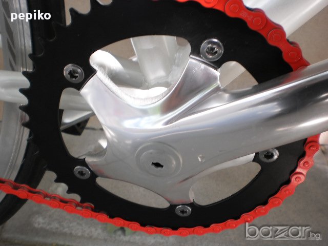 Продавам колела внос от Германия шосеен велосипед сингъл спиид фикс бял модел 2020г , снимка 10 - Велосипеди - 10061727