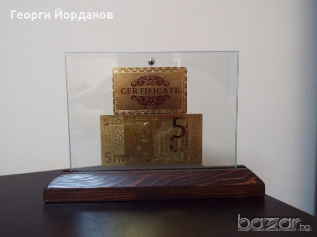 Сувенири 20 златни евро банкноти, снимка 4 - Нумизматика и бонистика - 7063166