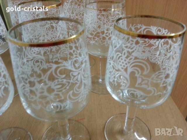 Ретро стъклени чаши , снимка 4 - Антикварни и старинни предмети - 25176326