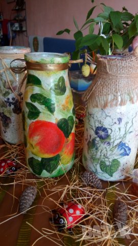 Декоративни вази, снимка 10 - Изкуствени цветя - 25227074