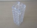 № 1526 стара стъклена ваза - българска - соц.период  - размери 15,5 / 4,5 / 4,5 см, снимка 3
