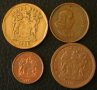 лот от 4 монети, Южна Африка, снимка 2