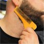 шаблон тример за оформяне на брада с гребен мустаци и бакенбарди бакенбард, снимка 4