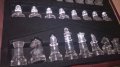 Нов стъклен шах в красива дървена кутия-внос швеицария, снимка 15
