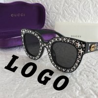 Gucci дамски слънчеви очила с звезди камъни, снимка 2 - Слънчеви и диоптрични очила - 23456402