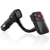 Автомобилен Bluetooth FM трансмитер с USB зарядно за GSM, снимка 1 - Аудиосистеми - 16474879