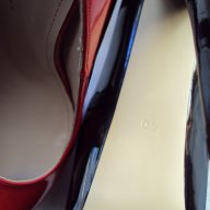 Дамски лачени червено-черни обувки с ток , снимка 2 - Дамски ежедневни обувки - 12764628