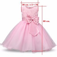 Детска рокля розова нова размер 160, снимка 2 - Детски рокли и поли - 25818194