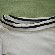  Машинно плетена бяла блуза T A L L Y W E I J L, нова, размер М, снимка 3 - Блузи с дълъг ръкав и пуловери - 9936232